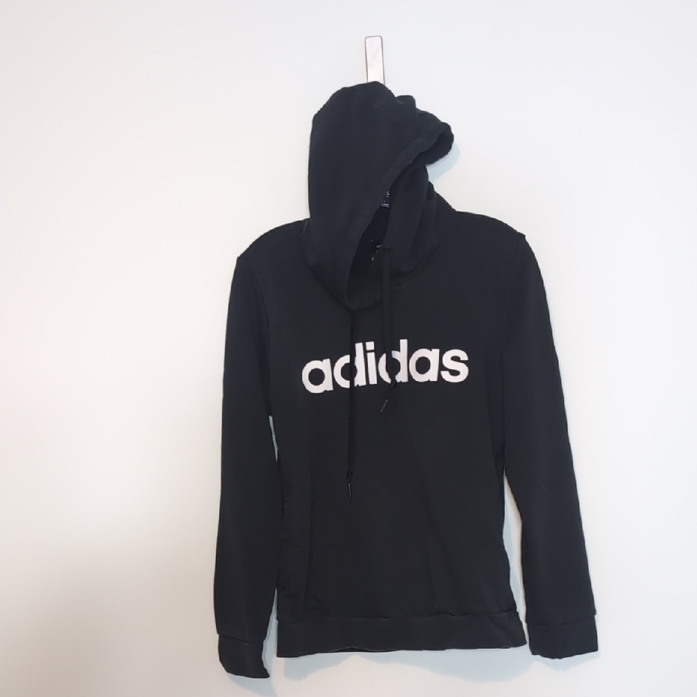 Adidas Graphic Black Hoodie Sweatshirt